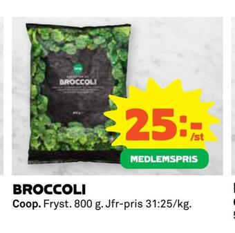 Coop Daglivs Broccoli erbjuda