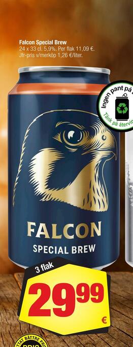 Calle Falcon special brew erbjuda