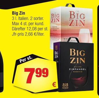 Calle Big zin erbjuda