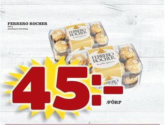 minmatbutik Ferrero rocher erbjuda