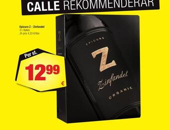 Calle Epicuro z - zinfandel erbjuda