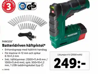 Batteridriven häftpistol*