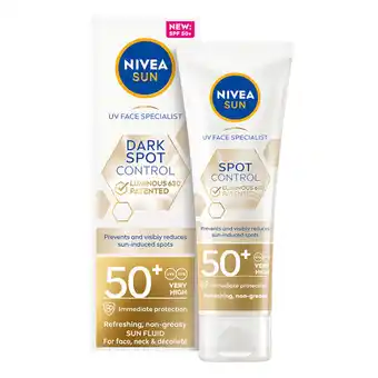 Apotek Hjärtat Nivea sun uv face luminous 630 dark spot control spf50 40 ml erbjuda