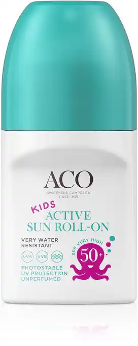 Aco sun kids roll-on spf50+ 50 ml