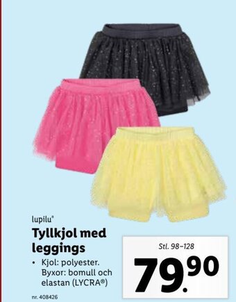 Lidl lupilu Tyllkjol med leggings erbjuda
