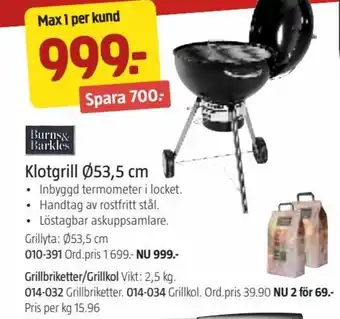 Klotgrill Ø53,5 cm