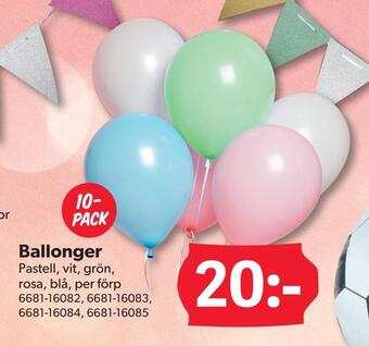 DollarStore Ballonger erbjuda