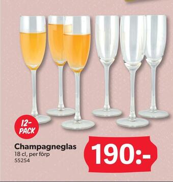 DollarStore Champagneglas erbjuda