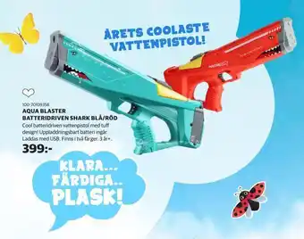 Aqua blaster batteridriven shark blå/röd