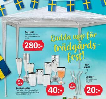 DollarStore Partytält erbjuda