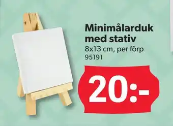 Minimålarduk med stativ