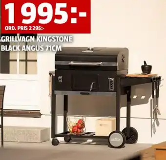 Bauhaus GRILLVAGN KINGSTONE BLACK ANGUS 71CM erbjuda
