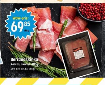 Eurocash Serranoskinka erbjuda