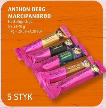 Scandinavian Park Anthon berg marcipanbrød erbjuda