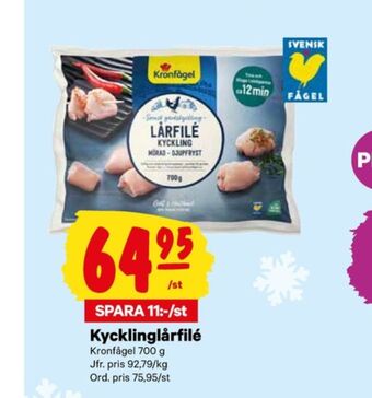 City Gross Kronfågel kycklinglårfilé erbjuda