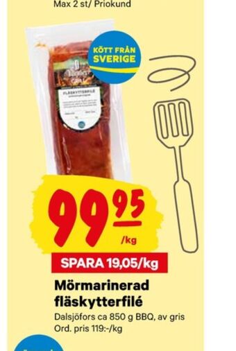 City Gross Dalsjöfors fläskytterfilé erbjuda