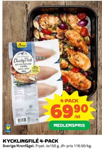 Coop Kronfågel kycklingfilé erbjuda