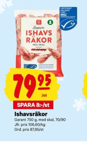City Gross Garant räkor med skal erbjuda