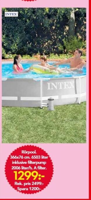 Bo Ohlsson Intex pool erbjuda