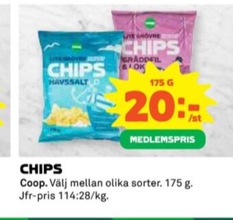 Coop Coop chips erbjuda