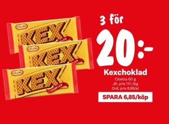 City Gross Kexchoklad chokladbar erbjuda