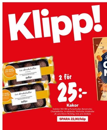 City Gross Godbiten kakor erbjuda