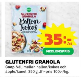 Coop Coop granola erbjuda