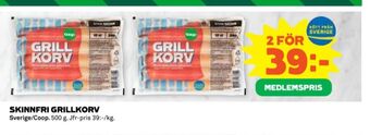 Coop Coop grillkorv erbjuda