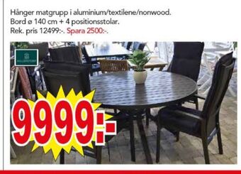 Bo Ohlsson Hillerstorp utemöbler erbjuda