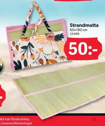 Coca cola strandmatta