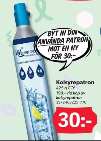 DollarStore Wassermaxx kolsyrepatron erbjuda