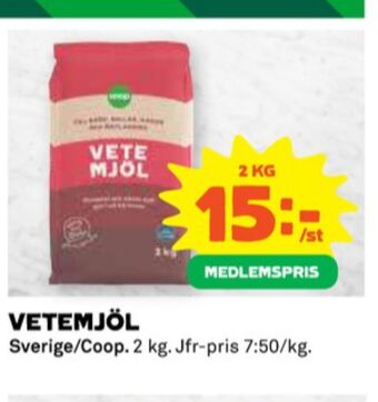 Coop Coop vetemjöl erbjuda