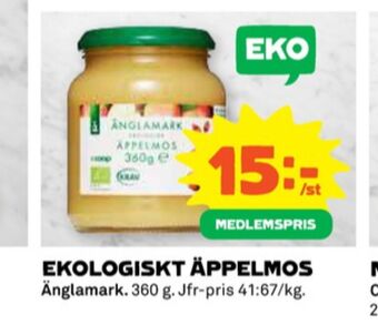 Coop Änglamark äppelmos erbjuda
