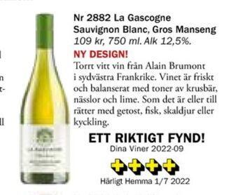 Coop Mersmak Taittinger vit vin erbjuda