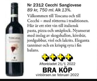 Coop Mersmak Taittinger röd vin erbjuda