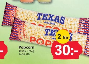 DollarStore Texas popcorn erbjuda
