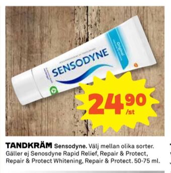 Coop Sensodyne tandkräm erbjuda