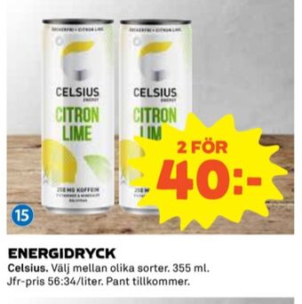 Coop Citron lime energidryck erbjuda