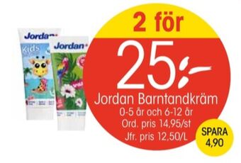 EKO Jordan tandkräm erbjuda