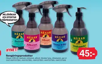 DollarStore Häxan rengöringsmedel erbjuda