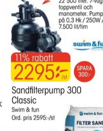 EKO Swim & fun sandfilterpump erbjuda
