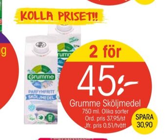 EKO Grumme tvättmedel flytande erbjuda
