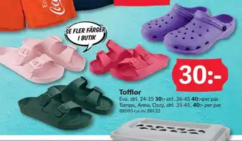 DollarStore Sence tofflor erbjuda