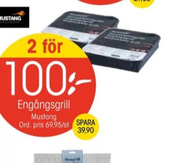 EKO Mustang engångsgrill erbjuda