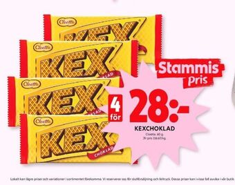 Kexchoklad chokladbar