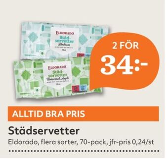 Hemköp Eldorado städservetter erbjuda