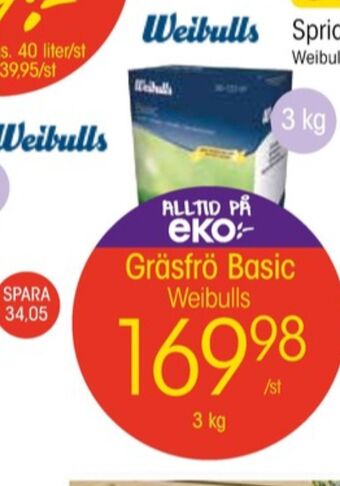 EKO Weibull gräsfrö erbjuda
