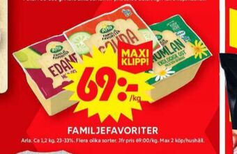 ICA Maxi Arla edamer erbjuda