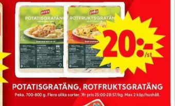 ICA Maxi Peka potatisgratäng erbjuda