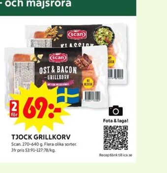ICA Kvantum Scan grillkorv erbjuda